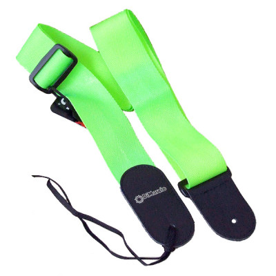Ремень для гитары DiMarzio Nylon With Leather Ends Neon Green (DD3100NGN) Винница - изображение 2