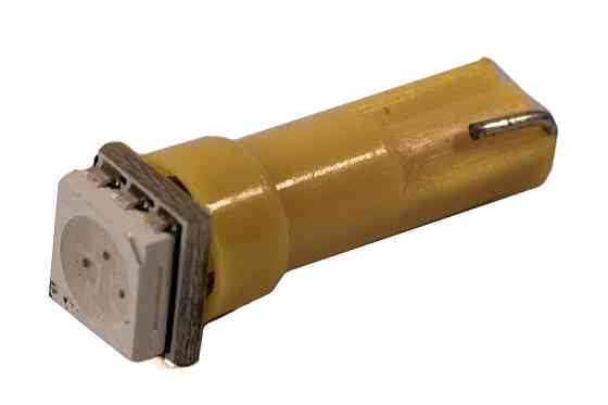 Світлодіодна лампа AllLight T5 1 SMD 5050 (W1,2W) W2x4,6d панель приладів, кнопка YELLOW 12V Харьков