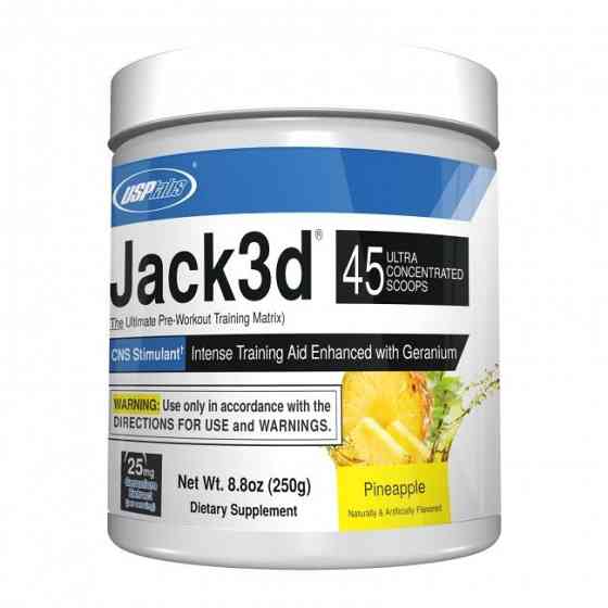 Передтренувальний комплекс USPlabs Jack3d 250 g (Pineapple) Луцьк