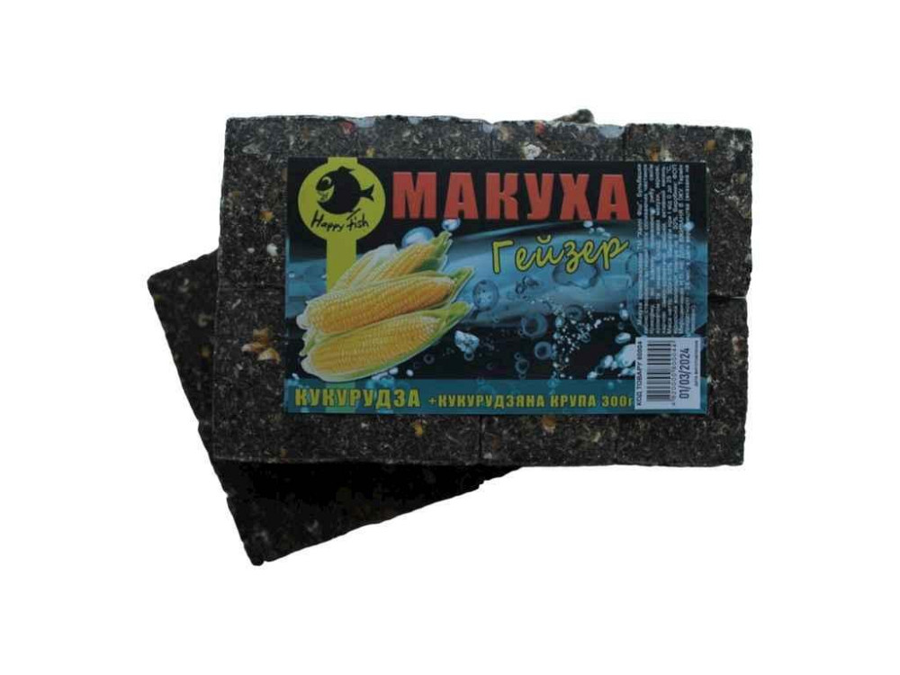 Макуха пресована кукурудза 300 г ГЕЙЗЕР 80004 ТМ HAPPY FISH Київ - фото 1