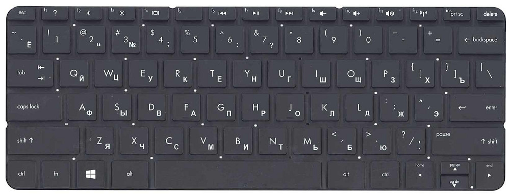 Клавиатура для ноутбука HP Envy (X2) Black, (No Frame) RU Вінниця - фото 2