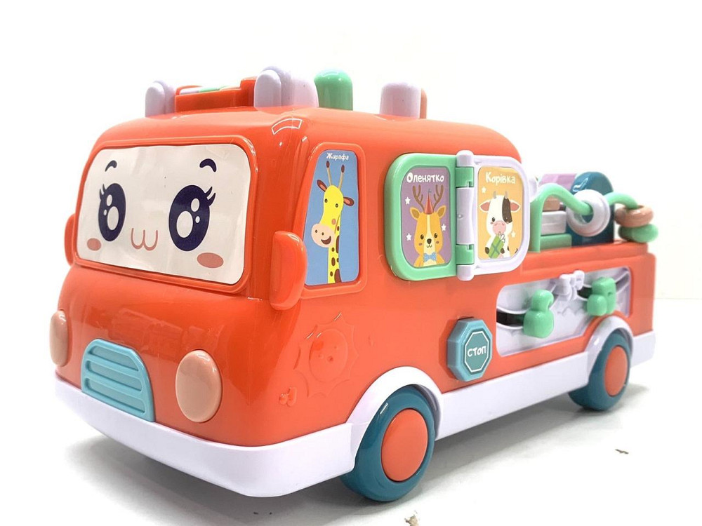 Музичний автобус TK Group українське озвучування казки пісні вірші сортер Червоний (10891) Чернигов - изображение 1