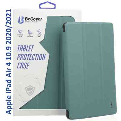 Чехол для планшета BeCover Tri Fold Hard Apple iPad Air 4 10.9 2020/2021 Dark Green (709659) (709659) Винница
