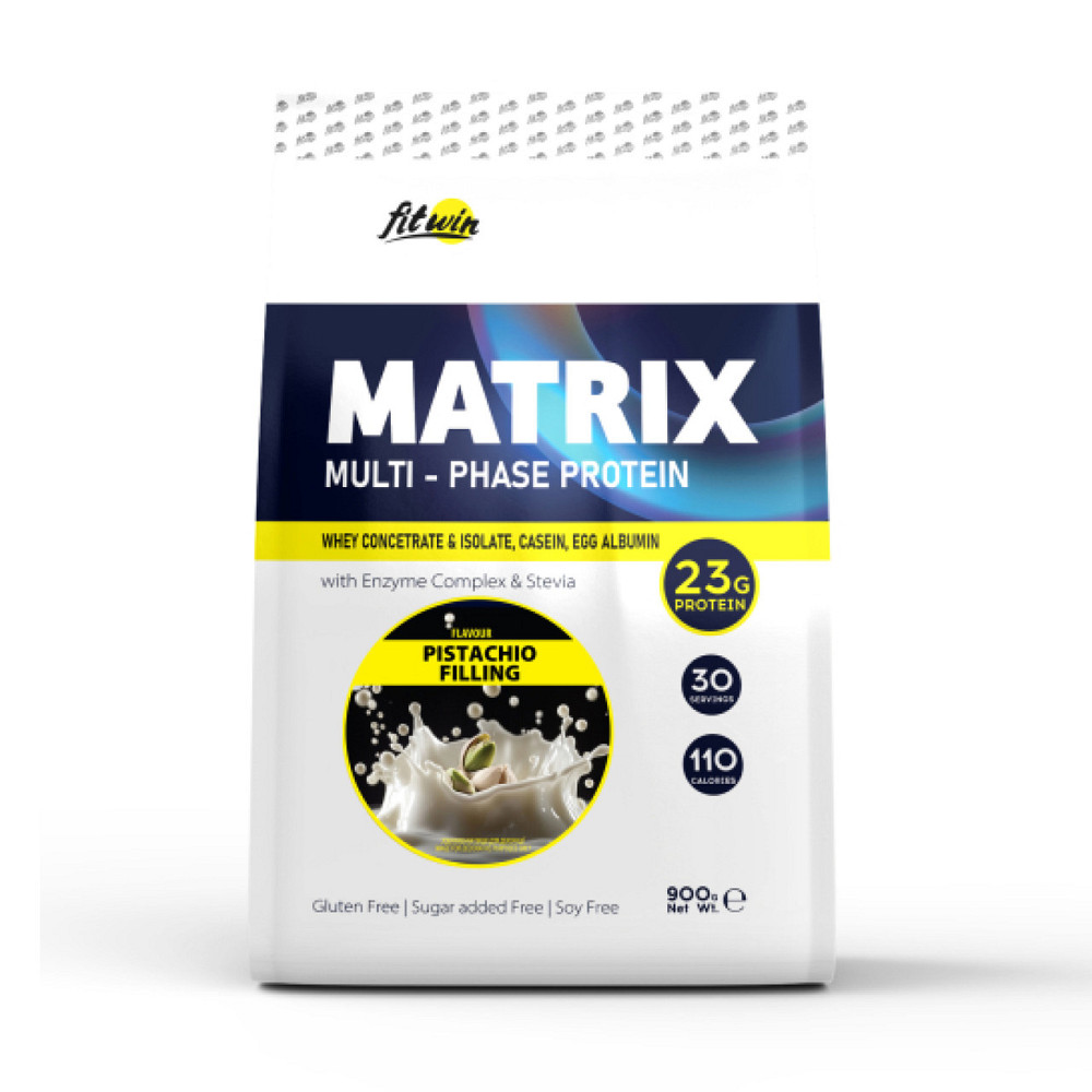 Комплексный протеин FitWin Matrix Multi-Phase Protein 900 гр Фисташковая начинка Киев - изображение 4