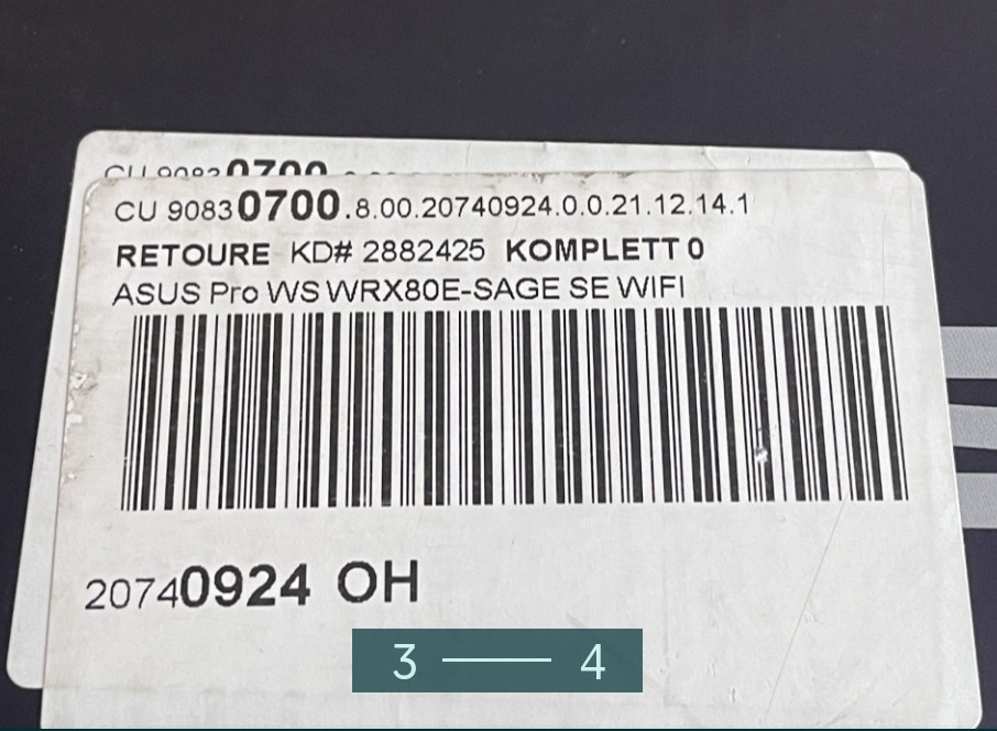 Материнская Плата: ASUS Pro WS WRX80E-SAGE SE WI-FI (sWRX8, AMD WRX80) Київ - фото 1