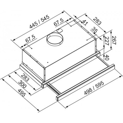 Витяжка кухонна Pyramida ATH 60 (700) BL Вінниця - фото 7