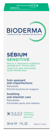 Біодерма Себіум Сенситив Крем для чутливої жирної шкіри Bioderma Sébium Sensitive Soin Apaisant anti-impe Дніпро