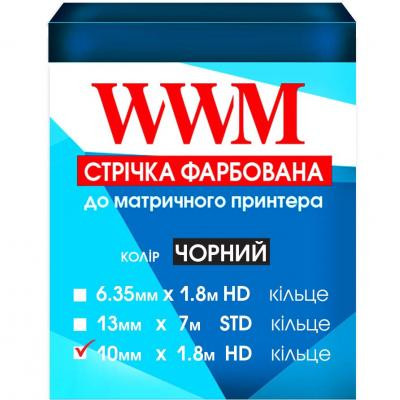 Лента к принтерам 10мм х 1.8м HD (К.) Black WWM (R10.1.8H) Винница - изображение 1
