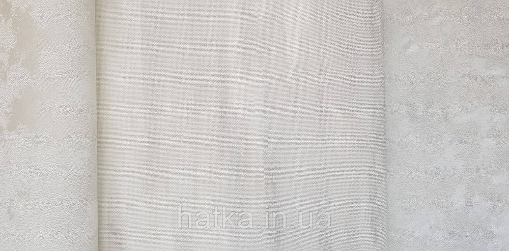 Шпалери вінілові на флізеліні Grandeco Ameli абстракція смуги розмиті світло-сірі білі Київ - фото 3