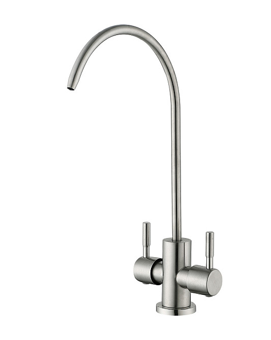 Кран для питної води MIXXUS MONO-08.SUS FILTER подвійний з нерж. сталі (MI6563) Чернівці - фото 1