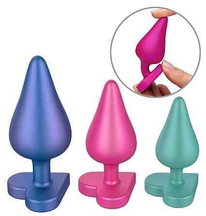 Набор из 3 анальных пробок ROMP Luster разноцветные Sex Aura Киев
