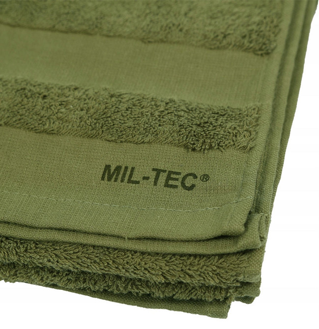 Туристическое Полотенце быстросохнущее 110х50 см из хлопка Mil-Tec от Sturm (16011001) Olive Нововолынск - изображение 5