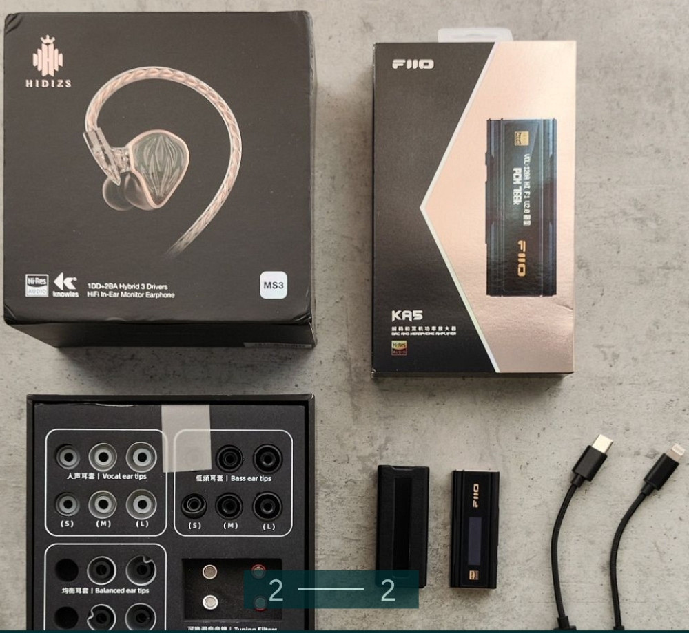Наушники+ ЦАП : HIDIZS MS3-FllO KA5. Харьков - изображение 2