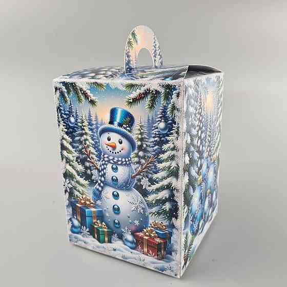 Новогодняя подарочная картонная упаковка для конфет (700грм) №220 