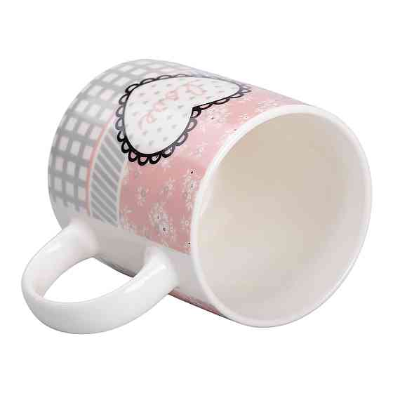 Liling Rongxiang Ceramic Чашка порцелянова 400 (мл) чашка для кави та чаю з написом та серцем L Київ
