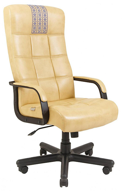 Офисное Кресло Руководителя Richman Virginia Titan Yellow (Без Принта) Пластик Рич М2 AnyFix Бежевый Днепр - изображение 1