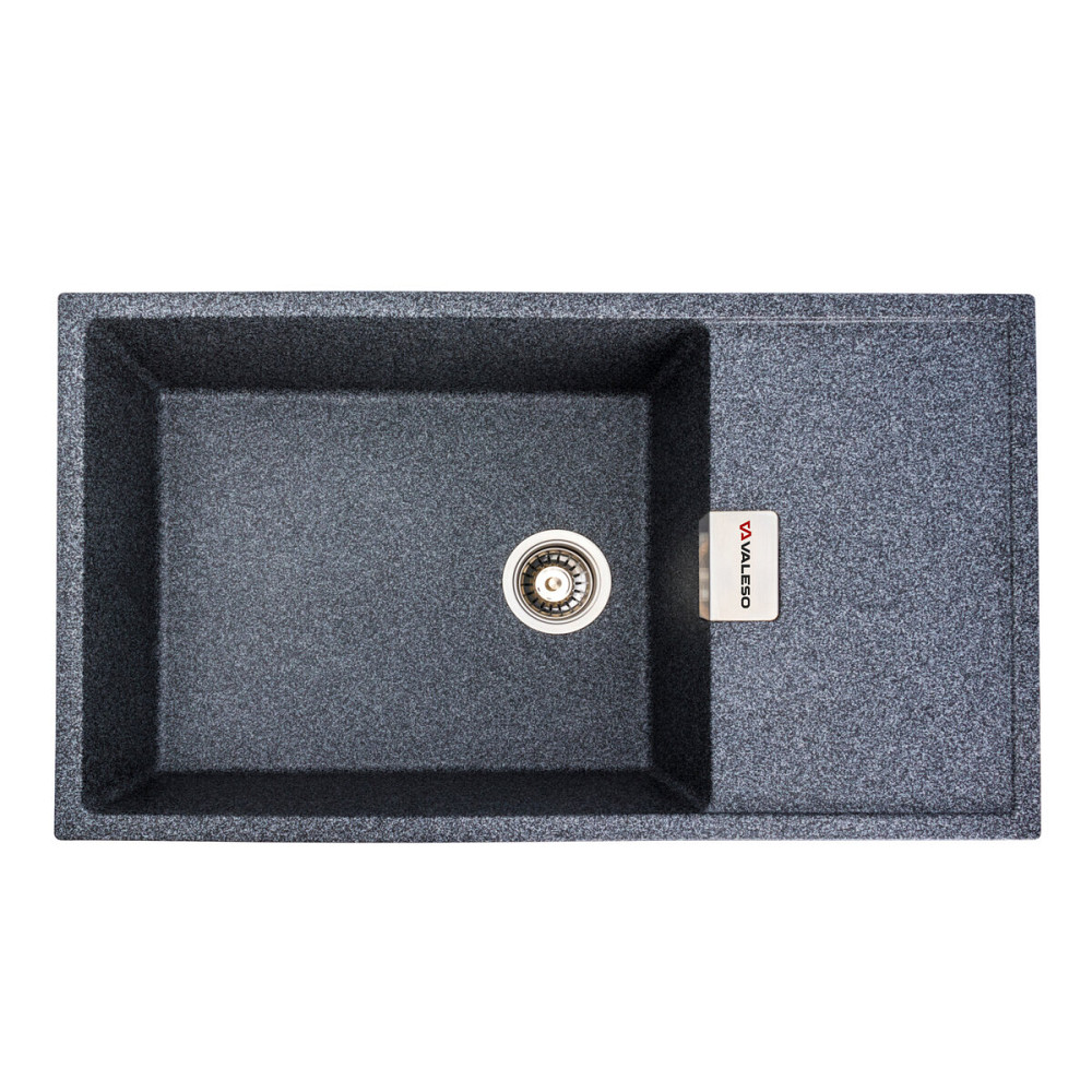 VALESO Гранітна мийка для кухні VALESO 8650 DIAMOND матова (графіт) Киев - изображение 1