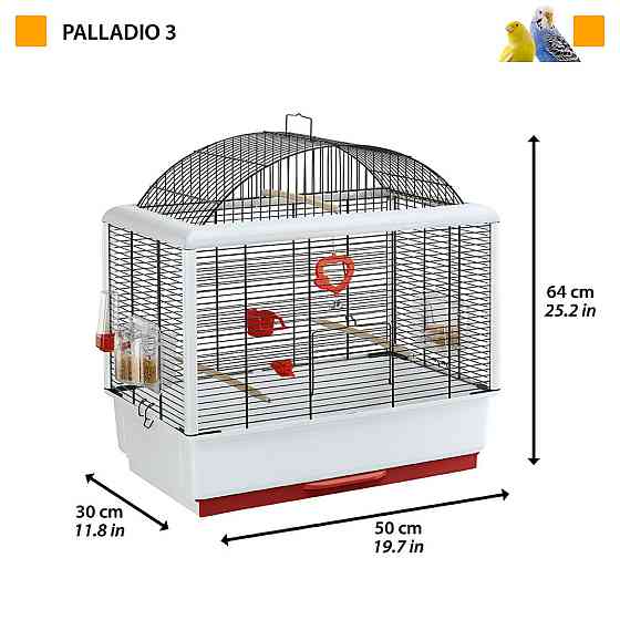 Клітка для канарок, папуг і маленьких птахів Ferplast Palladio (Ферпласт Паладіо) Запоріжжя