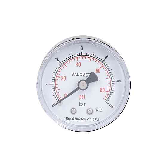 Манометр Thermo Alliance Standart 6 барів 1/4", заднє під'єднання SD1716B Київ