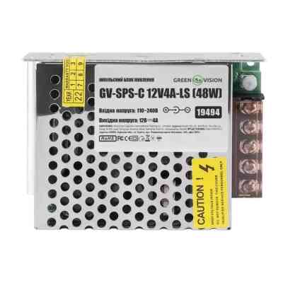 Блок живлення для систем відеоспостереження Greenvision GV-SPS-C 12V4A-LS Вінниця