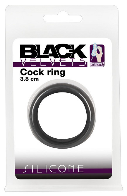Ерекційне кільце - Black Velvets Cock Ring, 3.8 см Sex Aura Київ - фото 6