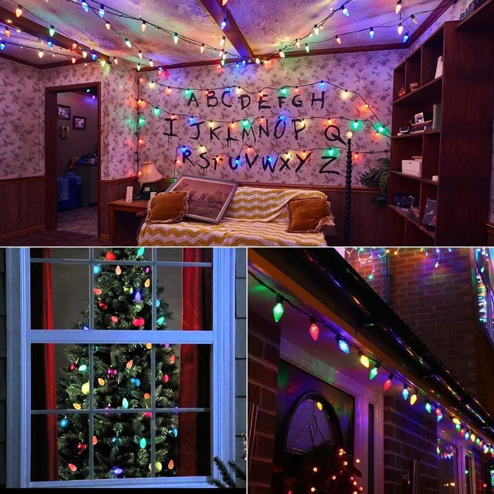 RGB Різдвяна гірлянда 50 LED з таймером — атмосферне світло для дому та двору, водозахист, 8 режимів Київ - фото 9