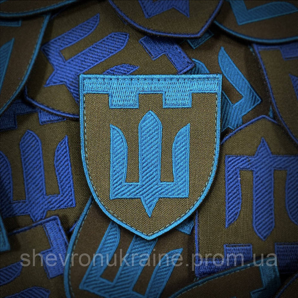 Шеврон ТРО ВСУ (Форма щит. На липучке) Размер 8x7см Киев - изображение 1