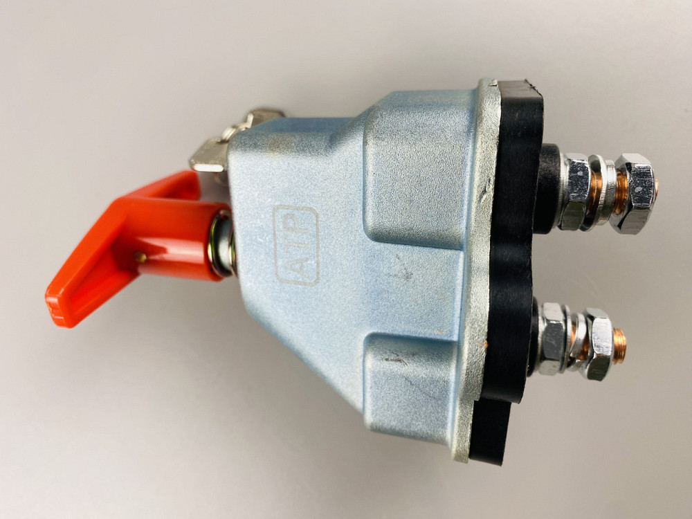 Выключатель массы универсальный механический дистанционный 12/24В (красная медь) 250A + замок + 2 ключа Мукачево - изображение 10