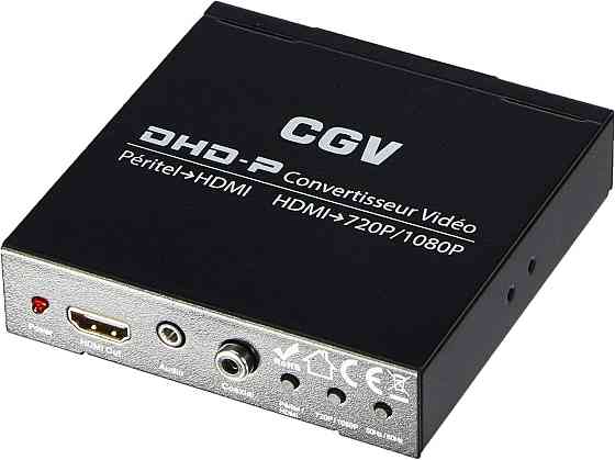 Конвертер DHD-P SCART на HDMI, преобразователь аналогового видео в цифровой до 1080p, с цифровым аудиовыходом Киев