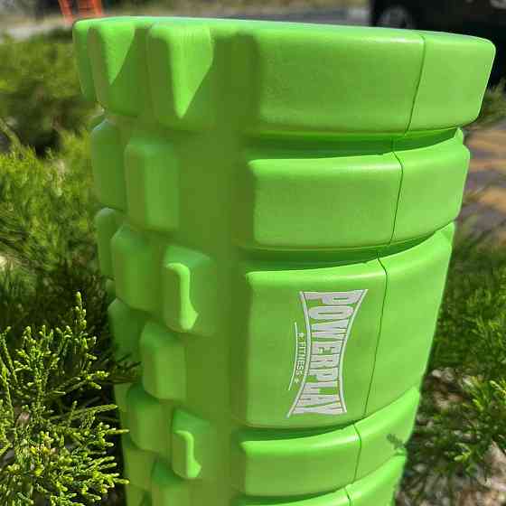 Массажный ролик, валик для массажа спины (массажер для спины, шеи, ног) PowerPlay 4025 Massage Roller 33 см Киев