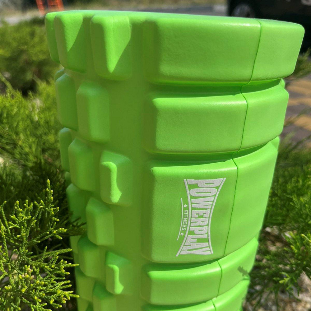 Массажный ролик, валик для массажа спины (массажер для спины, шеи, ног) PowerPlay 4025 Massage Roller 33 см Киев - изображение 5