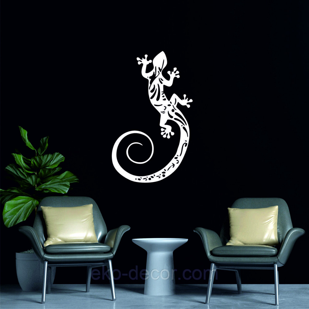 Декоративне настінне 3D Панно «Ящірка» Декор на стіну з об'ємом Київ - фото 6