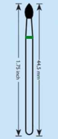 Алмазная насадка пламевидная . Киев