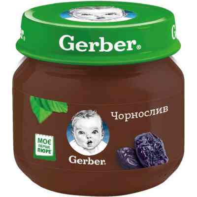Дитяче пюре Gerber Чорнослив з 6 місяців 80 г (7613033513978) Вінниця