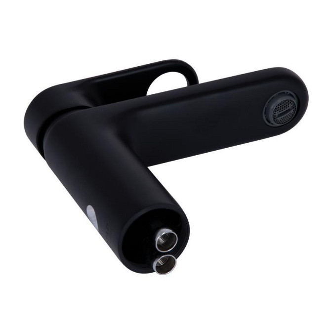 Змішувач для раковини Qtap Jay QTJAY270BLM45545 (k35), одноважільний, низький, Black Matt Харків - фото 3