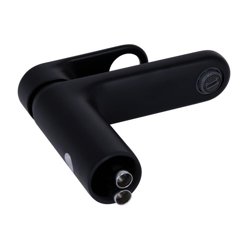 Смеситель для раковины Qtap Jay QTJAY270BLM45545 (k35), однорычажный, низкий, Black Matt Харьков - изображение 3