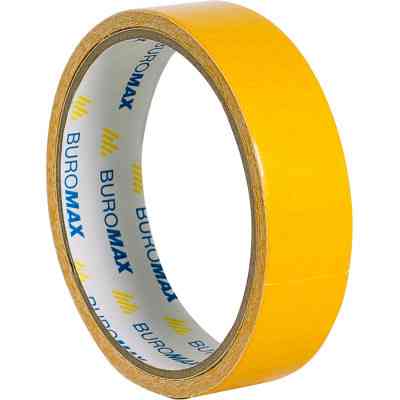 Скотч Buromax двухсторонний на полипропиленовой основе 24 мм х 5 м (BM.7507) Винница