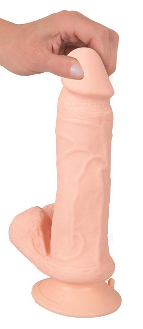 Вібратор - Nature Skin Bendable RC Vibrator with Balls Sex Aura Київ - фото 3
