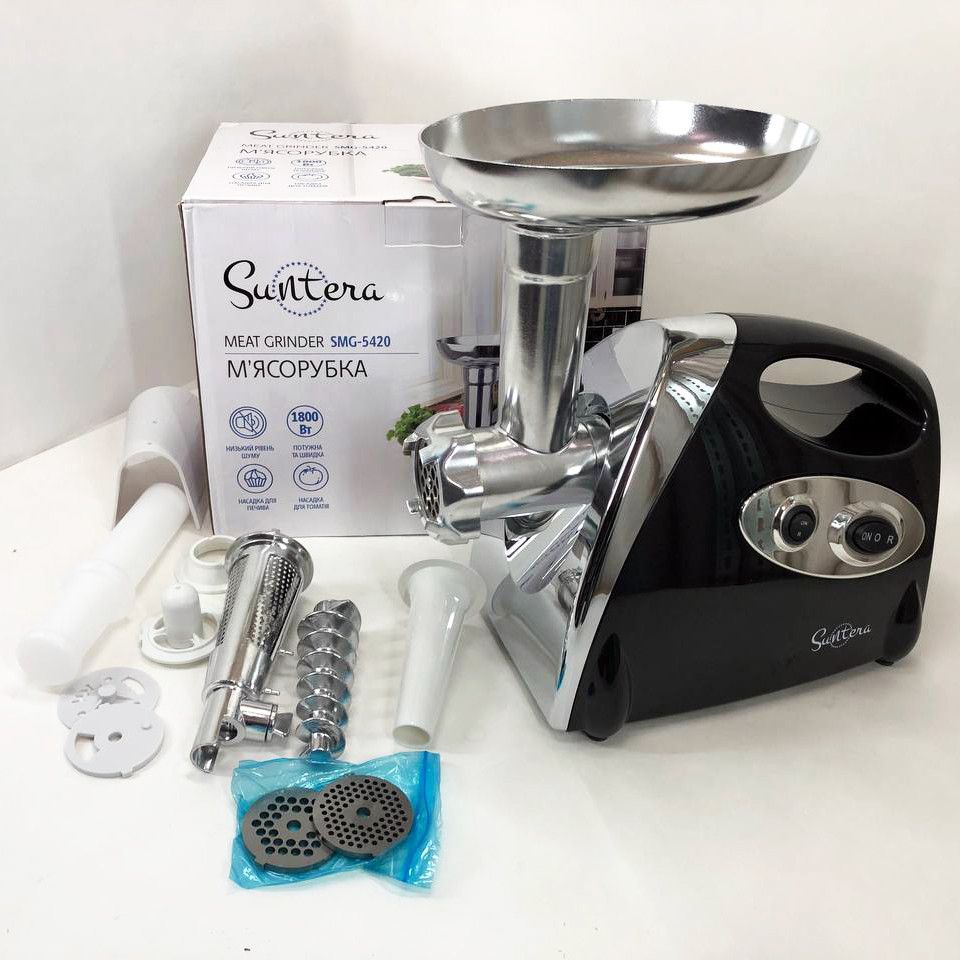 Кухонна м'ясорубка соковижималка SMG-5420B 1800 Вт, Потужна якісна електро м'ясорубка UZ-94 Івано-Франківськ - фото 2