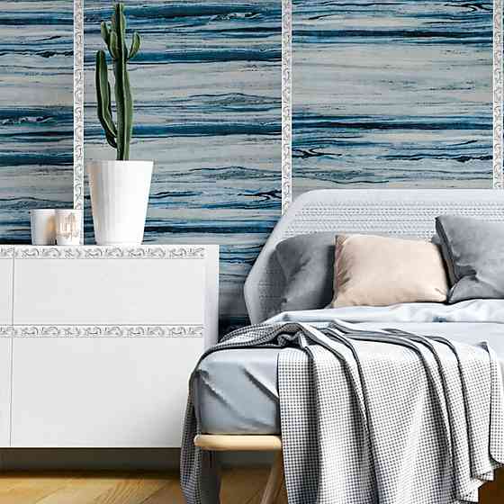 Белый молдинг с серебром Киев