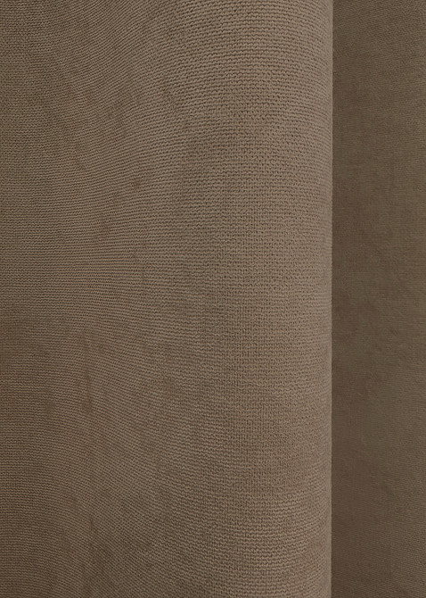 Комплект готових штор VR-Textil Мікровелюр Petek YL № 1799ш Какао 200х295 см 2 шт (32-114) Київ - фото 8