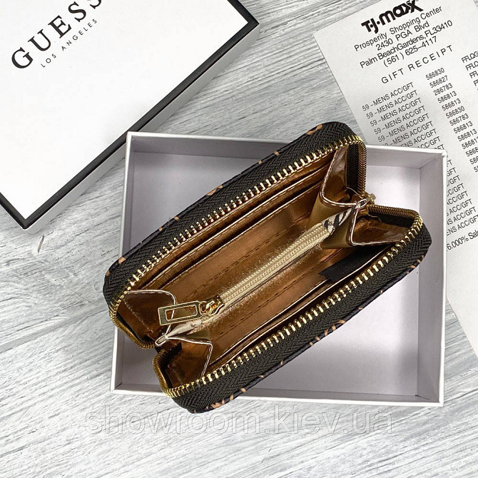 Жіночий невеликий гаманець Guess (758019) brown small Київ - фото 3