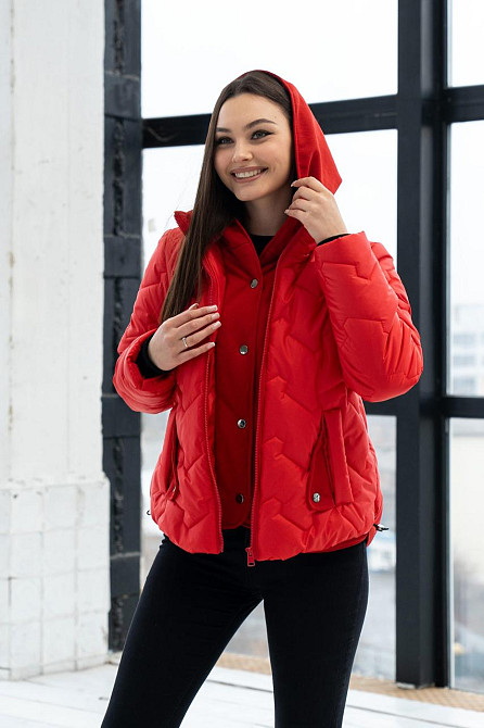 Женская стильная стёганная куртка весна-осень. 44-54р Киев - изображение 7