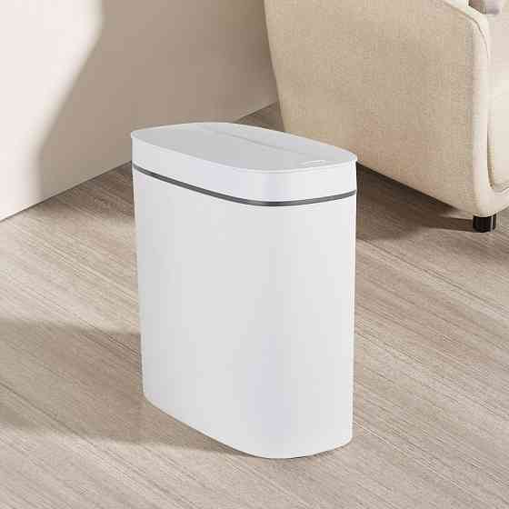 Відро для сміття сенсорне овальне Mixxus Flat-TC0109 White 9 л колір білий (MI7074) ( 29791 ) Харьков