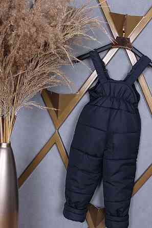 Детские штаны полукомбинезон черные 80,86,92,98,104110,116,122,128 Николаев