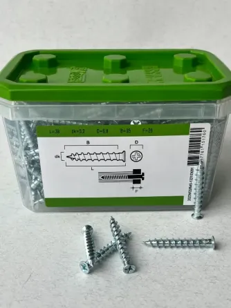 Гвинт для зшивання гіпсокартону Essve 5, 2×38мм Ph2 оцинкований (400шт) Арт. 532538 Київ