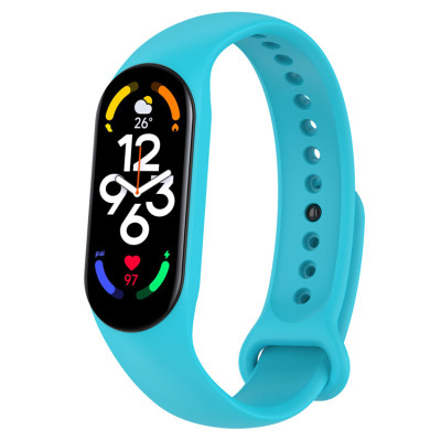Ремінець до фітнес браслета BeCover Silicone для Xiaomi Mi Smart Band 7 Light Blue (707488) Вінниця - фото 1