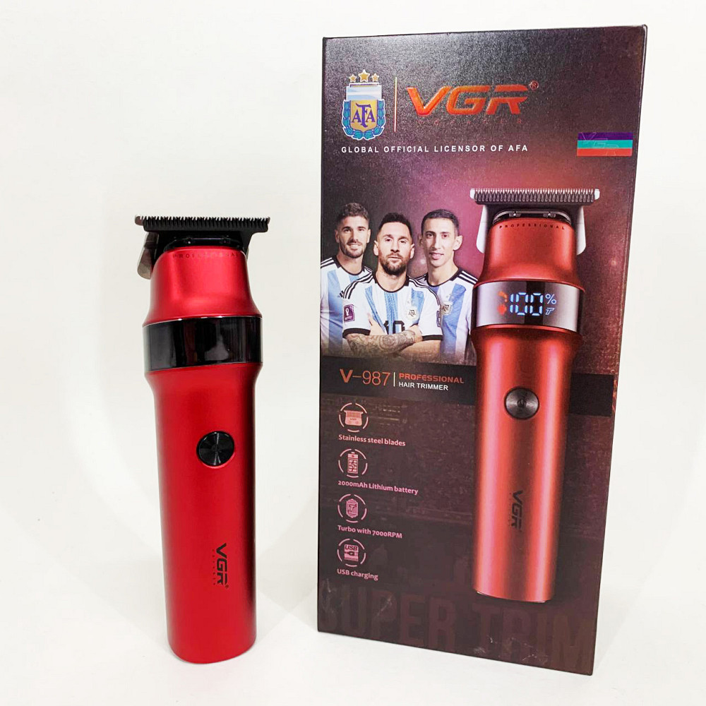 Машинка для стрижки на акумуляторі, Універсальний тример для чоловіків, Професійний тример з насадками AQ-57 Івано-Франківськ - фото 4