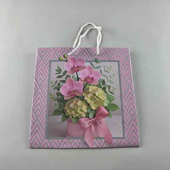 Пакет паперовий подарунковий квадратний 23*24*10 (артKV-085) (12 шт.) Харків