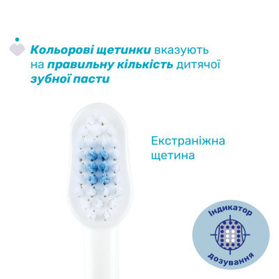 Дитяча зубна щітка Chicco на присосці, 3-6 років блакитна (8058664174737) (12083.11) Вінниця - фото 2